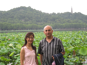Grandmaster with Student at West Lake